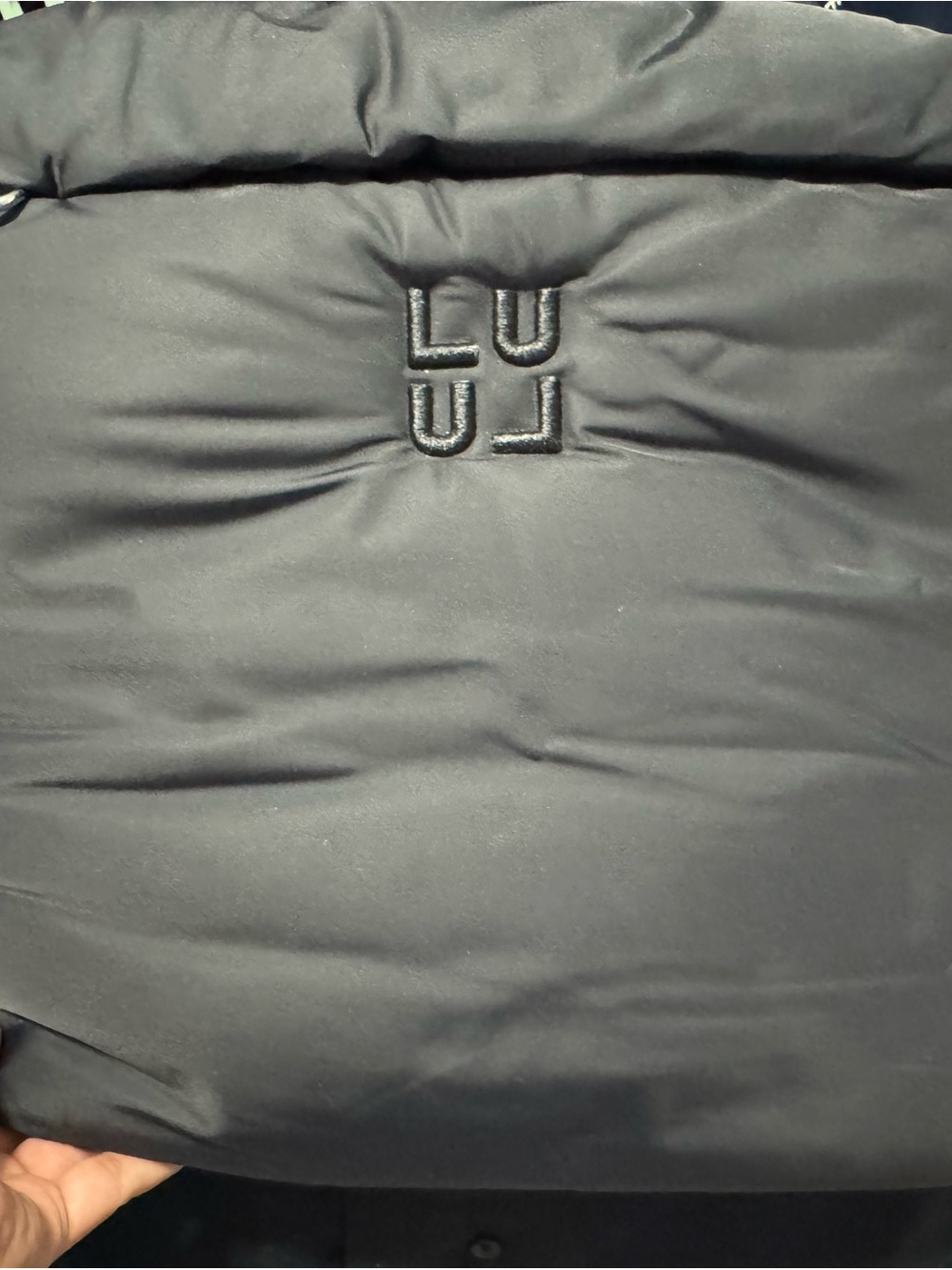 lululemon athletica Black Travel Tote with Embossed Logo